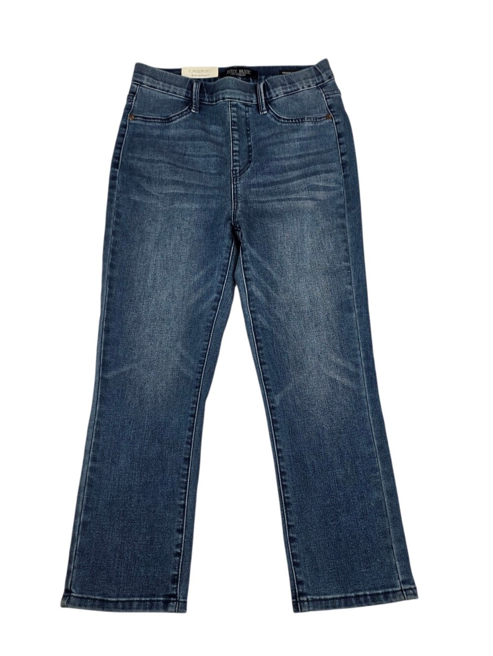 Judy Blue Skinny Fit Capri Jeans High Rise Cool Denim Pull On Blue Size 3/26
